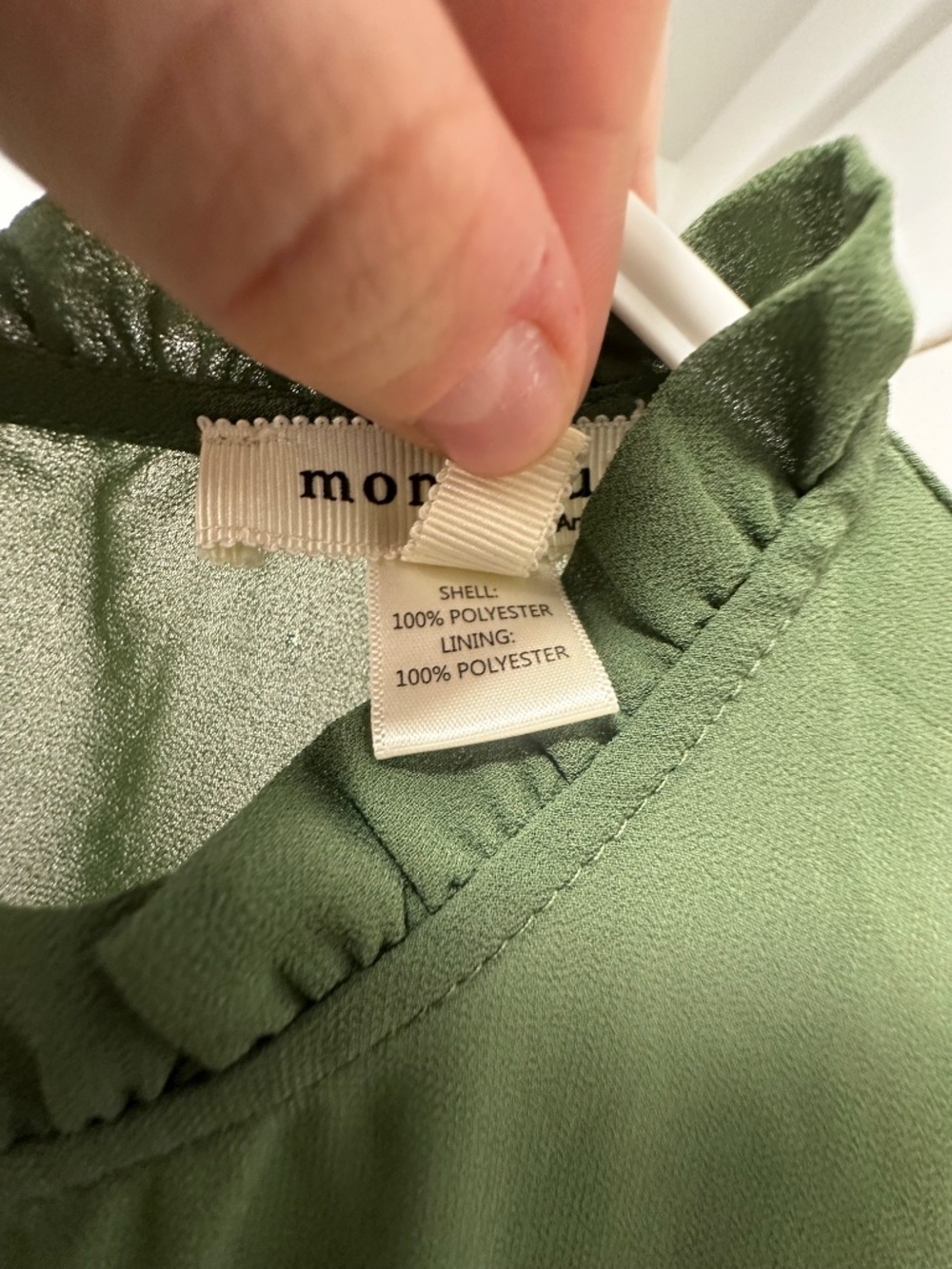 Green Ruffle Blouse - Picture 5 of 5